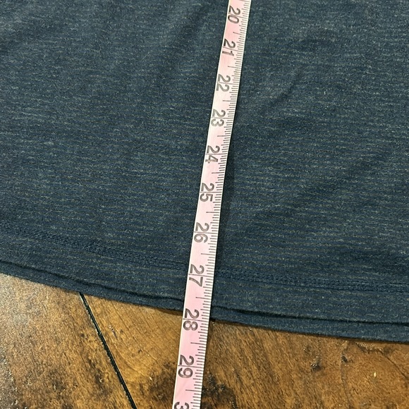 Vintage Lightweight Striped Quarter Button Henley Hoodie Size Large - Picture 8 of 9